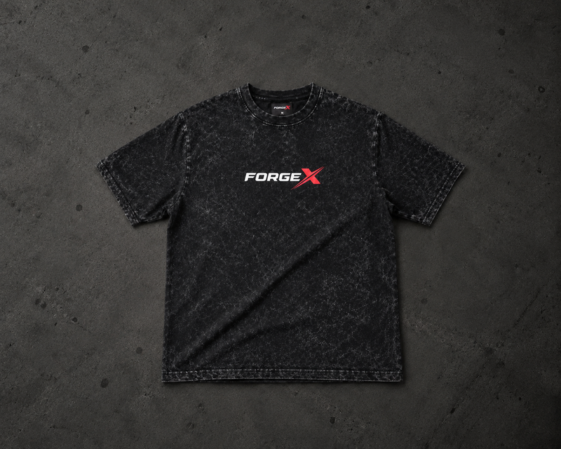 Acid wash Over sized Honor and strength T- Shirt